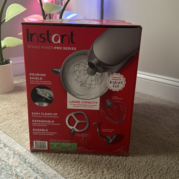 Instant ®️Stand Mixer Pro Series, Silver 600watts - Picture 2 of 4
